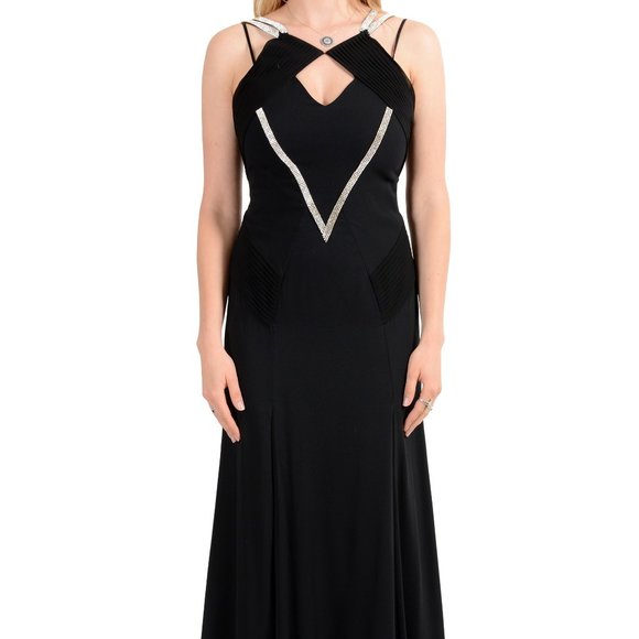 Versace Dresses & Skirts - Versace 100% Silk Sleeveless Maxi Evening Dress